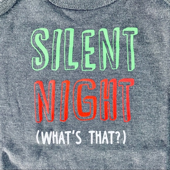 Okie Dokie Silent Night Christmas Baby Bodysuit Onesie - Picture 5 of 9